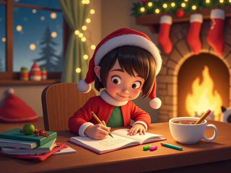 social media post. writing letters to Santa Claus
