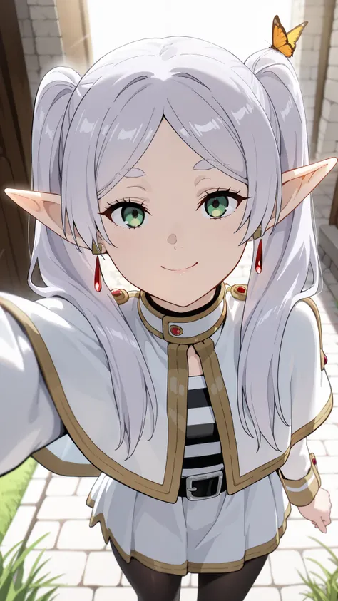 1girl, (masterpiece:1.3), (high resolution), (8K), (extremely detailed), (4k), (pixiv), perfect face, nice eyes and face, (best quality), (super detailed), detailed face and eyes, (solo), textured skin, absurdres, highres, wz_sousou_no_frieren_style, wz_so...