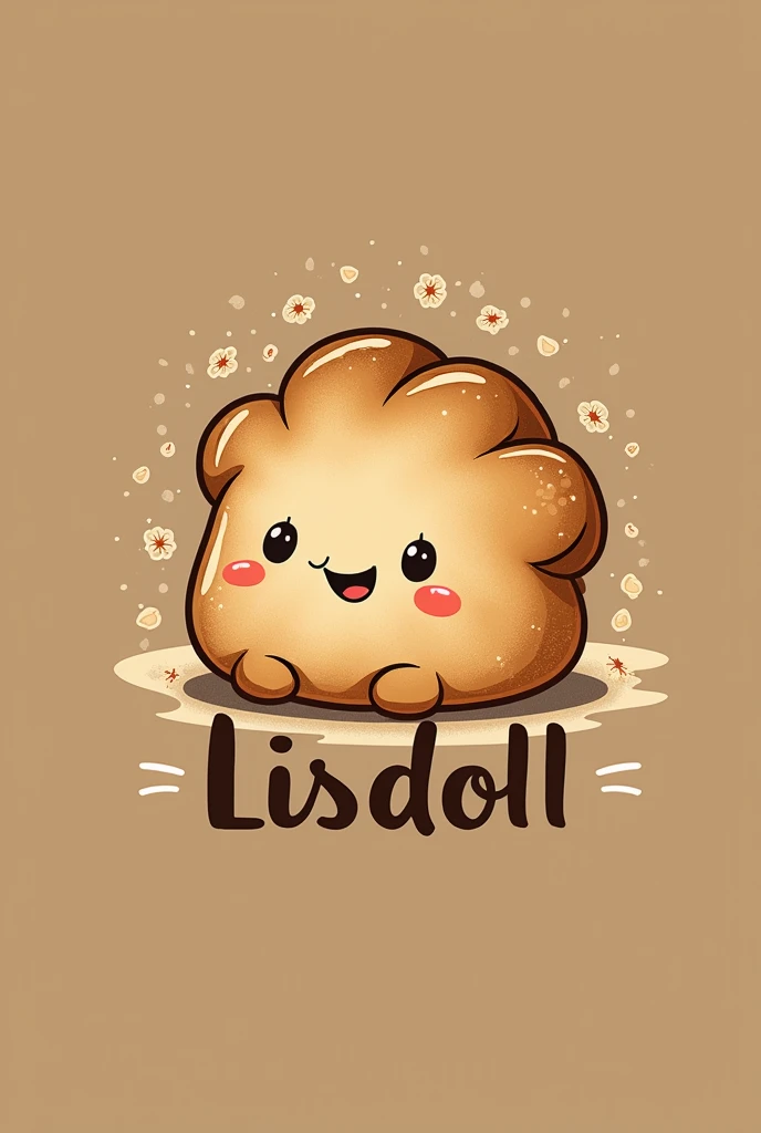 Bakery logo, store name Lisdoll, small bread is the main