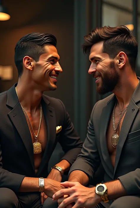 Ronaldo speaks about necklace and bangles with 
messi 