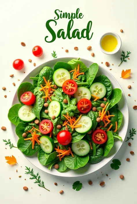 Simple salad poster