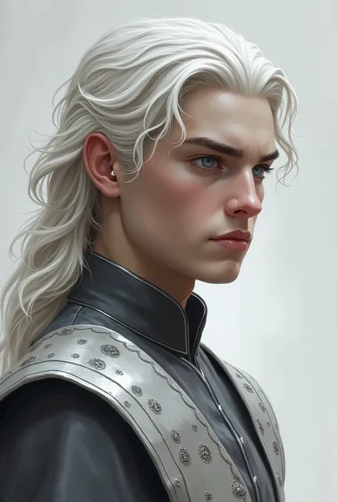 Create the look of Aegon Targaryen in light grey
