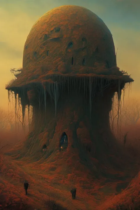 Fantasy, HORROR Art In the Style of Zdzislaw Beksinski