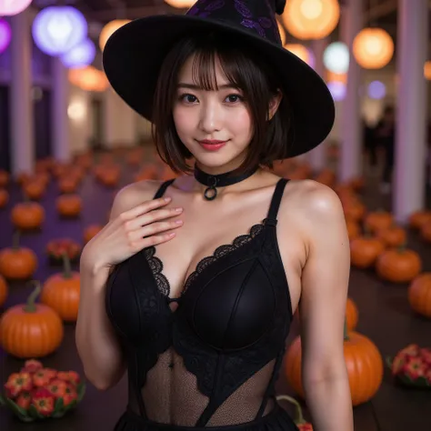 『 1 girl :1.3』『 REAL PHOTO:1.3』 top quality:1.2、(( Big Breasts ))、 show slight cleavage 、(( young woman))、(( has red cheeks))(( Im smiling by showing my teeth ))、((( anatomically correct、 Perfect Anatomy、 anatomically correct指)))、( plump body)、
masterpiece...