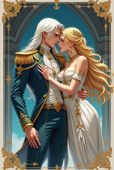 The Wattpad cover is dedicated to a novel about an incredibly beautiful young femme fatale, incredibly beautiful blonde, Princess of Venus and General of the Earth Army, very beautiful, stately, a masculine adult man with long straight platinum hair. Anime...