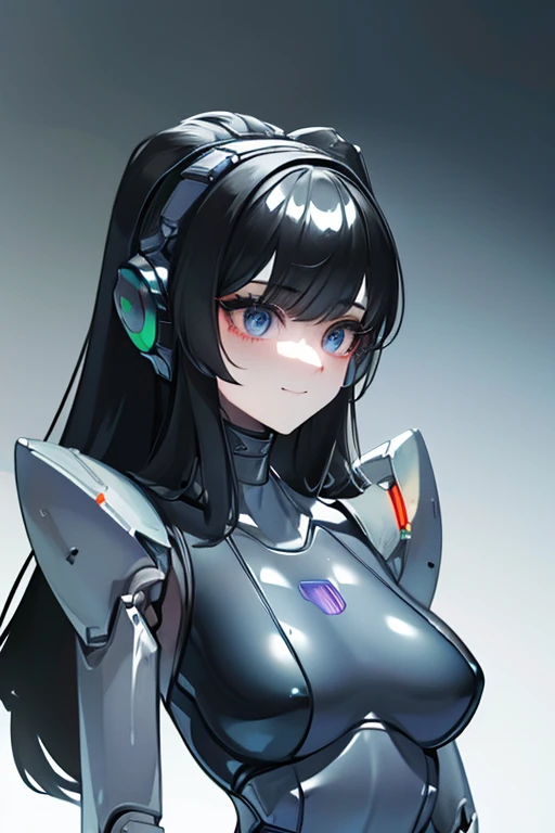 (masterpiece),(Highest quality),(Super detailed),(Best illustrations),(Best Shadow),(Absurd),(Detailed Background),(so beautiful), 16K, 8K, 4K,(Best Shadow),robotization,woman ,big bust,Robot Joint ,Metal skin,Black robot Suit,long hair,a black robot suit ...