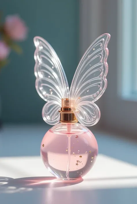 fairy wing mist/perfume. Made from lightweight, durable plastic (PET). not a bottle, but a translucent fairy wing!
A small charm, such as a star or moon, is attached to the neck, adding a playful, customizable touch.