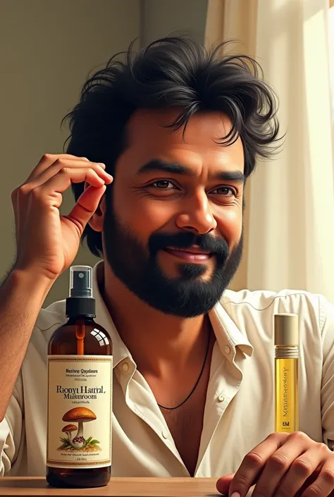 Mammootty use my product mushroom hair oil
