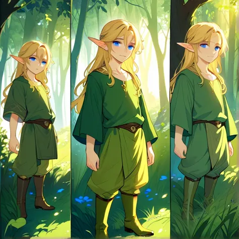 Masterpiece, HD, high resolution, high quality, best quality, super detailed. Solo character alone, multiple views. Fantasy art.
{{(An Elf male prince of 500-years-old:(fair skin. golden blonde yellow long hair. Beautiful light-blue eyes. Absolute handsome...