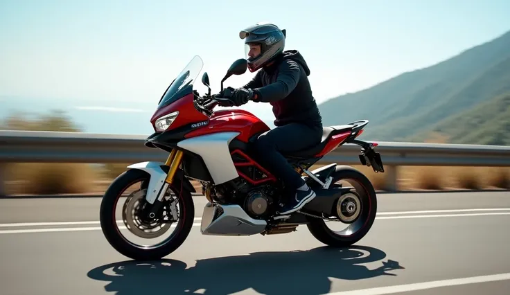 ( 2025 Ducati Multistrada V4 ) performance with highway road with man