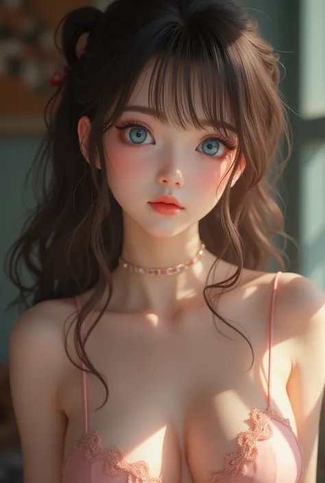 (noble_mix_fix_v3.0), (((❤️❤️💋💓💓:1.8)), (Evils very cute idol expression:1.5), (Sexy×π), (8K HDR, RAW portrait, 8K resolution:1.23), (masterpiece, best quality:1.22), (Beautiful eyes with fine details:1.21), (Very detailed 3D CG unified 16k wallpaper, mast...