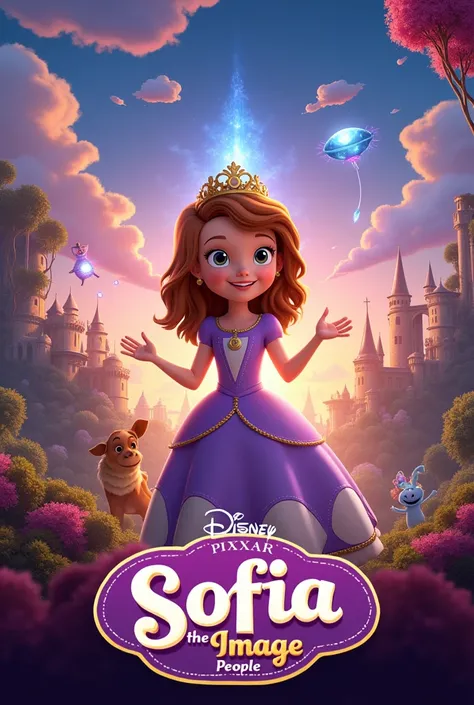 Disney Pixar inspired movie poster with title Sofia the image people 