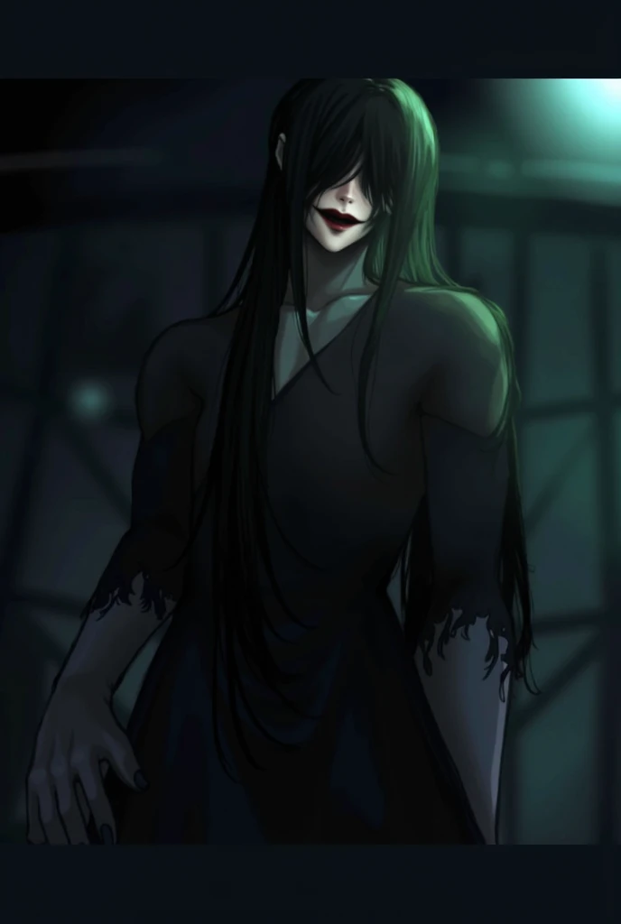 Boy,  position with bare abs and breasts ,  smiles and licks his upper lip. Standing in a confident ,  but relaxed . The background is dark, twilight. 