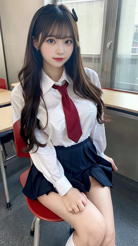  top quality、 realistic pictures、 high definition 、 Masterpiece 、 School Classroom、Multiple beauties、 long hair、 firm boobs that pull the string、 beautiful feet、erotic furry 、 school uniform、White collared long sleeve shirt、 red tie 、 BLACK MINI SKIRT 、 si...