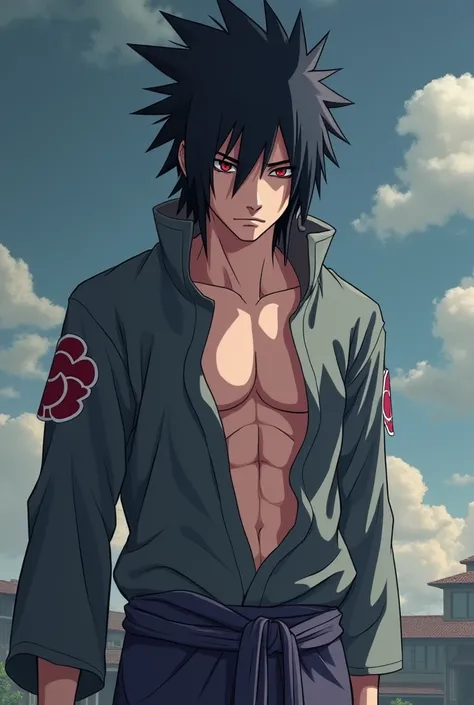 Sexy sasuke from Naruto yaoi sucks cock