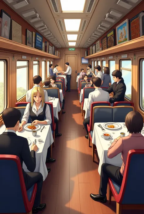 Food service points on the train