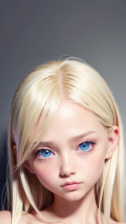  Scandinavian beauty girl with beautiful shiny bright platinum blonde hair.、 sexy and very beautiful shiny cute face 、 Beautiful Glowing Skin 、Mysterious blonde light reflecting dazzlingly、 Beautiful cute sexy sparkling very bright ice blue big eyes、Very b...