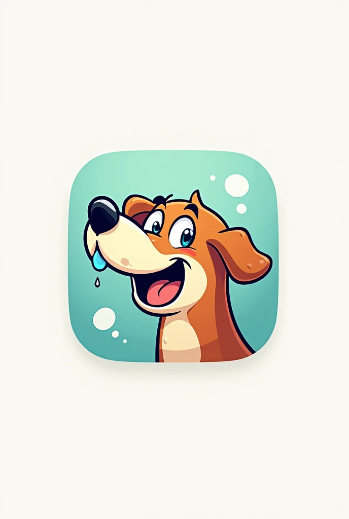 Create a logo image for an app designed to find drool for your ren or pets