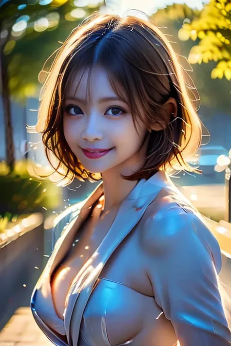 ( detailed skin:1.2),(shiny skin:1.1),12K,ＨＤＲ、 top quality,   Masterpiece  ,    Ultra High Definition showing the whole body in super detail ,( realistic :1.4),( soft saturation:1),(  white skin:1.2), Japanese Beauties ,28 years old, ( light brown hair ),(...