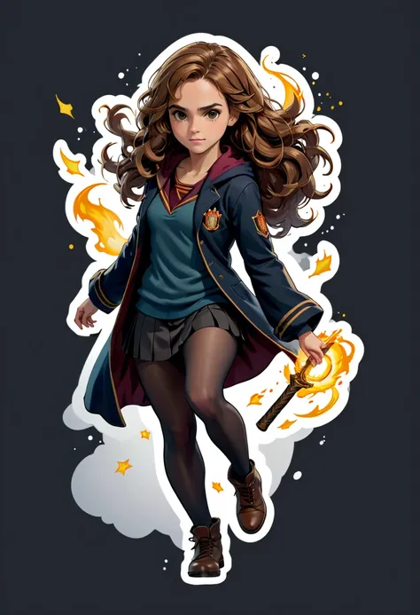 Simple and professional stickers,Hermione Granger , logos and preferably on a transparent background.