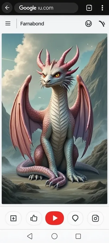 Dragon assis de face 