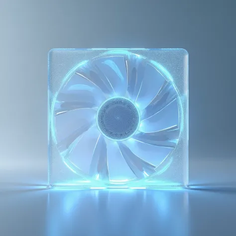 logo 3d holographic fan on transparent background