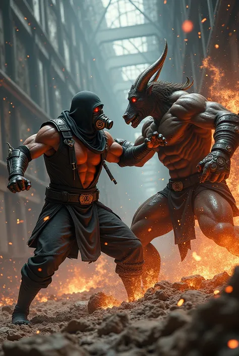     Kabal vs . Motaro 

Kabal: Ex-membro do Black Dragon,  Kabal is fast and lethal ,  known for his hooked blades .  He uses a gas mask to hide his deformation and performs fast and circular attacks,  like  "Nomad Dash" and the "Gas Blast."

Motaro :  hal...