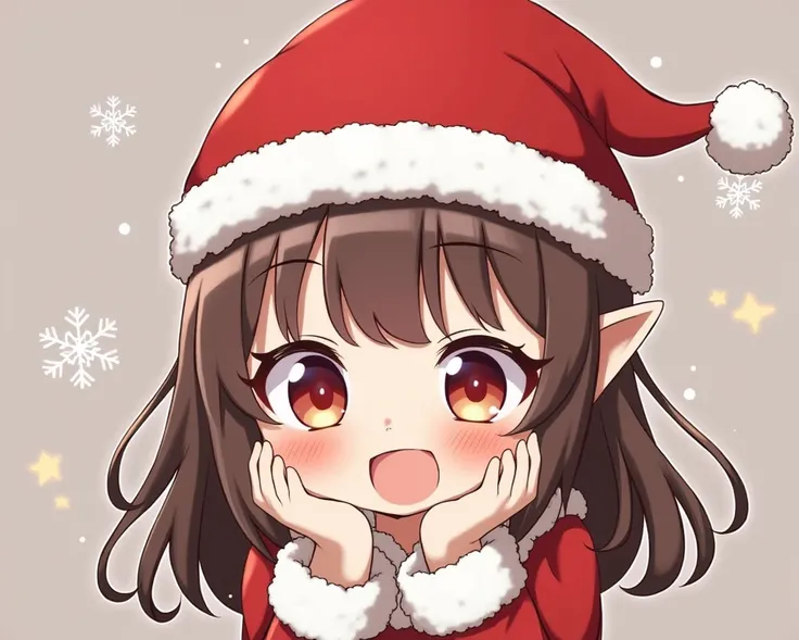  Anime cute Christmas beanie, Christmas beanie 