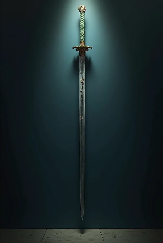 Mystical katana hung on the wall