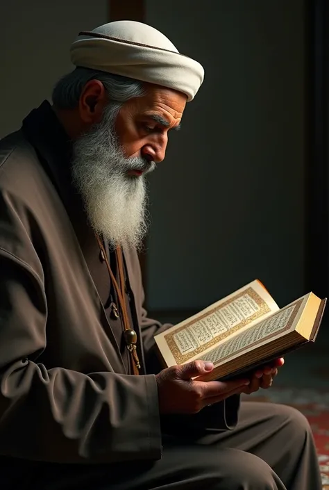 A  Muslim man read tajbi