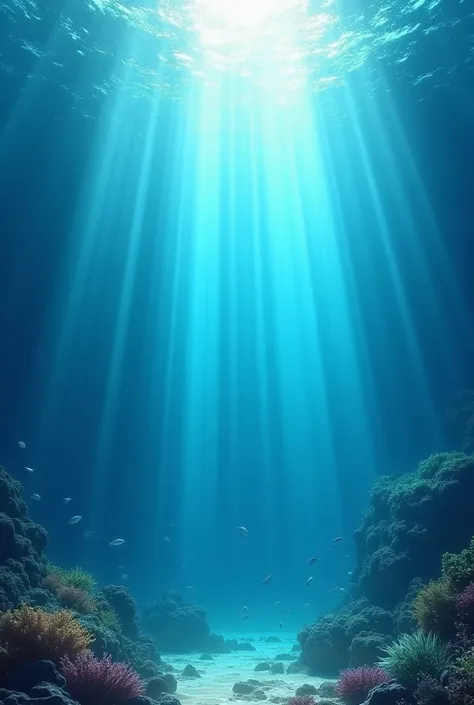 Create rays at the bottom of the sea