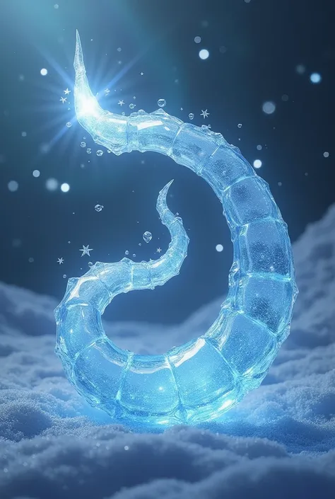 The tail that have a tip is ice crystal