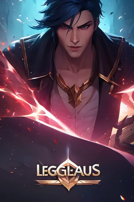  shows me what I look like in the League of Legends universe ,Wearing League of Legends  , character clothing with League of Legends character traits a man  