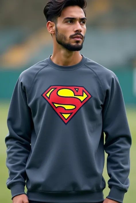 A sweatshirt with a Sports symbol