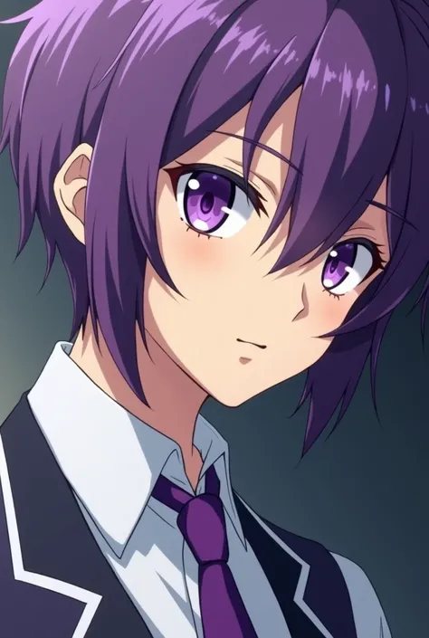 Close-up of a man with purple hair and purple tie, Stylized anime,  Animated Cute Style , Sword Art Online game characters ,  Future anime girl  ,  Anime portrait of astronaut girl,  horoscope knight girl , Close-up of young anime girl,  anime style,  shin...