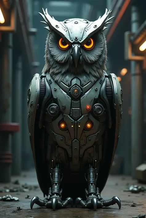 Medium mechanical animal-shaped owl 