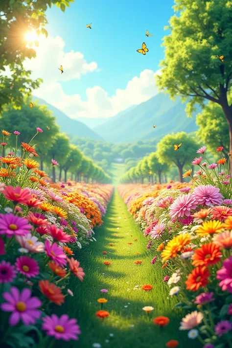 I want a flower garden