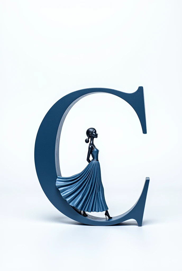 Please write coppast simply that word in a dark blue color in a striking font horizontally and that has an elegant person miniature in the letter c that
 be beautiful and dynamic with white background 