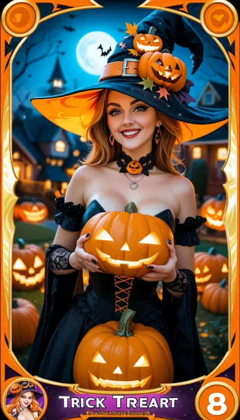 a close up of a cartoon character with a pumpkin on his head, pumpkin head, jack - o- lantern, in a halloween style, halloween art style, astri lohne, halloween celebration, halloween, official splash art, halloween theme, holding a jack - o - lantern, spi...