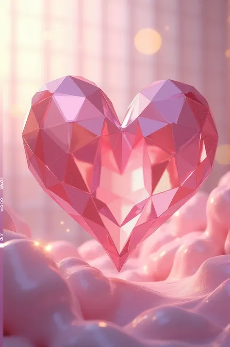 Make a curved diamond heart