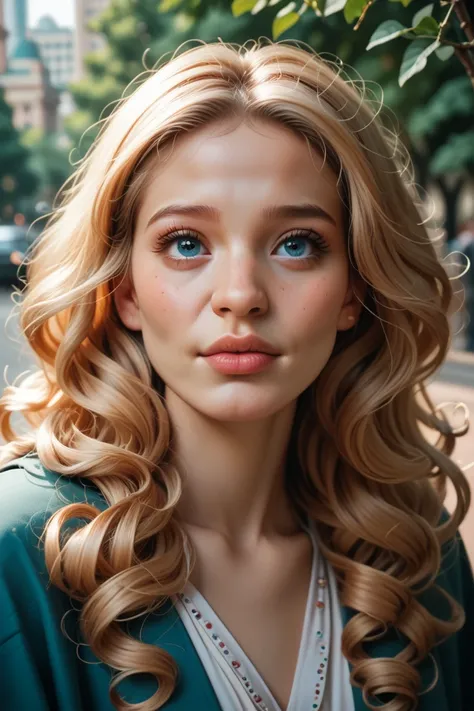 
Marian is a very cute 18 year old white American girl. Long curly blonde hair, babyfaced, big bright blue eyes. full lips. thin, petite. high cheekbones, very full cheeks, puffy face. In a park in New York.