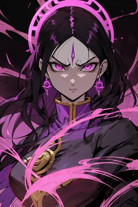 dragon ball fighter 2, avatar image, demon slayer artstyle, evil aura, painted in the style arcane, liliana vess, evil expression, omen from valorant, an ominous fantasy illustration, astri lohne, enraged, ne zha from smite, menacing!, epic portrait of men...