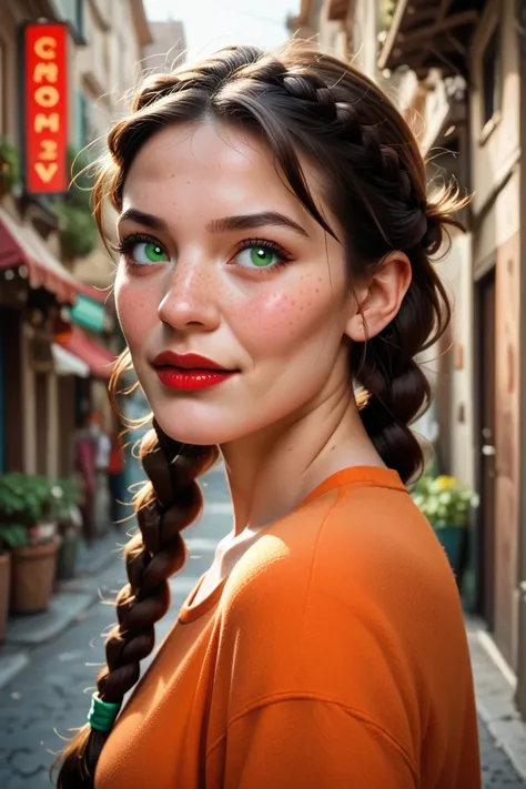 Hana Azra is a cute sweet adorable 18 year old Bosnian girl. Babyfaced, big full cheeks, full red lips, bright almond shaped green eyes, lots of freckles. Shoulder length brown hair tied in various braids in various styles. Pear shaped, very small bust and...