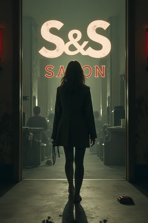 A  who is bought as a shadow turns away only to face it and it should have "S&S Salon" as its name.