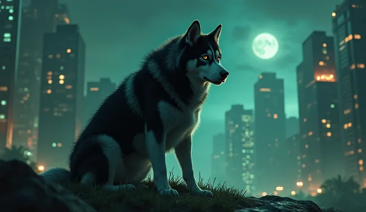 husky 🌨🖤🏙🏙🌌🌌🌇🌇💚💚