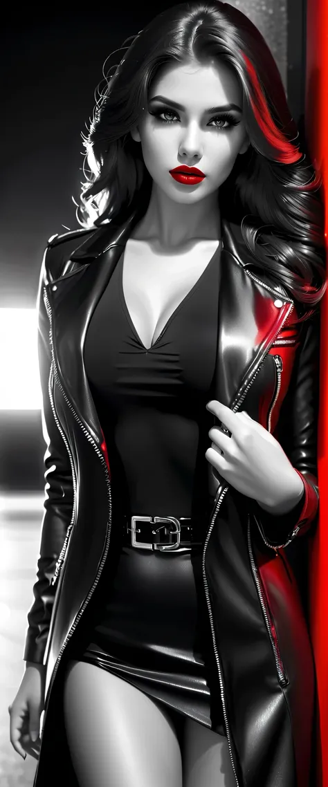 1girl, Sublime femme suédoise très sexy, Detailed lips, detailed eyes, detailed eyelash, detailed face, (((sublime and detailed full body))), long cheveux, visage de séduction, (((shiny red lipstick :2.0, glossy lipstick))), photo du corps entier:2.5, ((po...