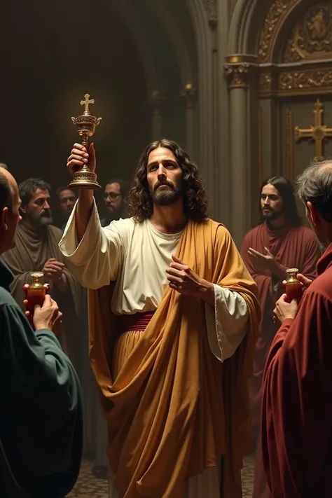 Jesus with the Eucharist 