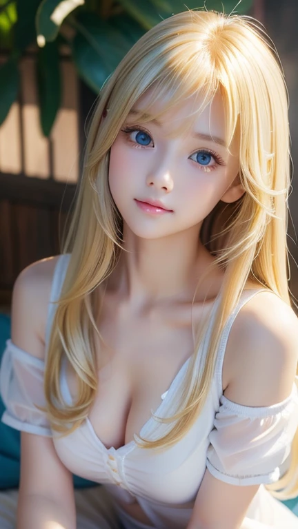  unrivaled beauty 、Extraordinary Blonde Beautiful Girl 、 Beautiful Innocent First 々Shy hood Appearance 、,  Shy Yet Bright Expression 、 lie down、 Shiny, Glowing Firmness and Shiny Skin 、 bangs between eyes、 Shiny Straight Beautiful Bright Platina Blonde、 Su...