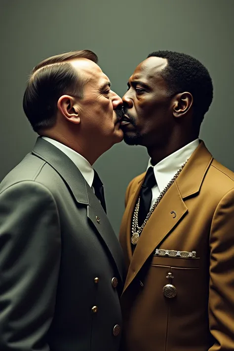 Hitler kissing P.Diddy