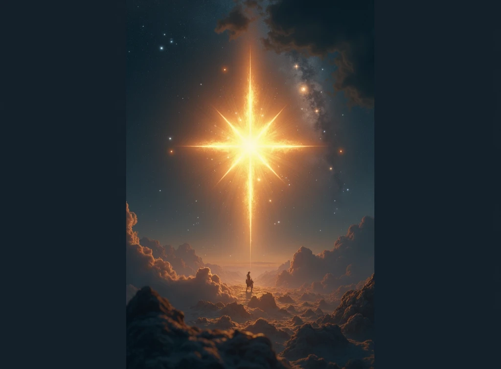 Starry Sky Birth Star of Jesus